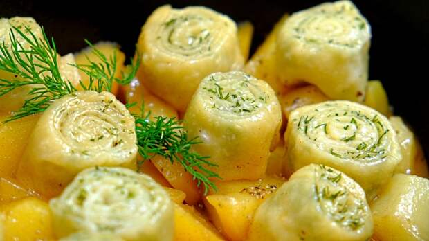 Нудли - Штрудли Обед, Картошка с мясом, Видео, Длиннопост