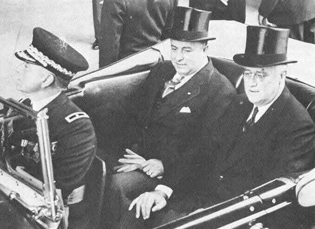 Президент США Ф.Д.Рузвельт явно не чувствовал дискомфорта в кампании со своим «сукиным сыном»  диктатором Никарагуа А.Сомосой