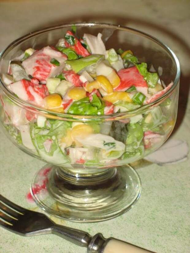 Крабовый салат салат из крабов рецепт