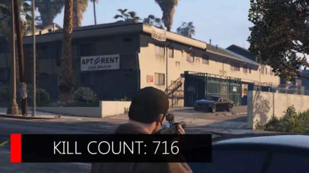Чтобы пройти GTA V, нужно убить больше 700 человек. Конечно же, в самой игре