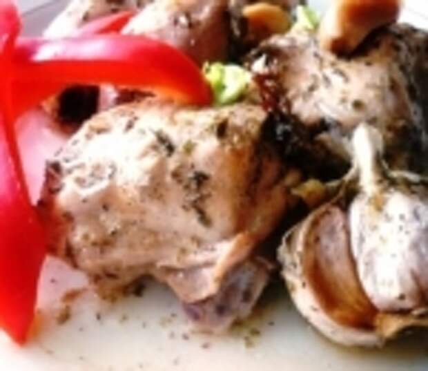 Пряная курица и 40 зубчиков чеснока
