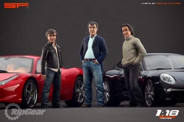 Ведущие Top Gear в масштабе 1:18 фигурки, top gear, авто