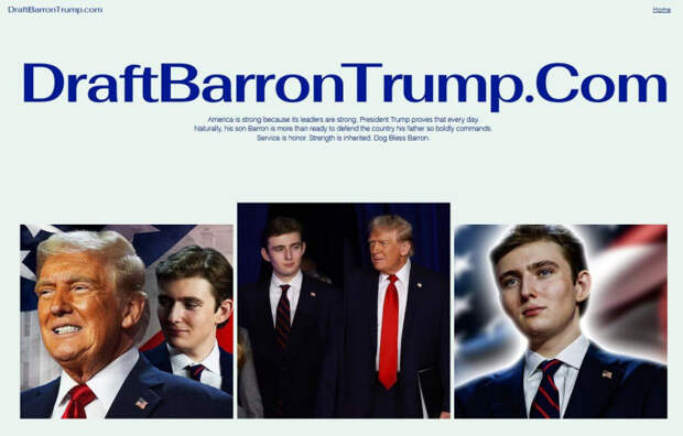 Сына Трампа предложили отправить на войну