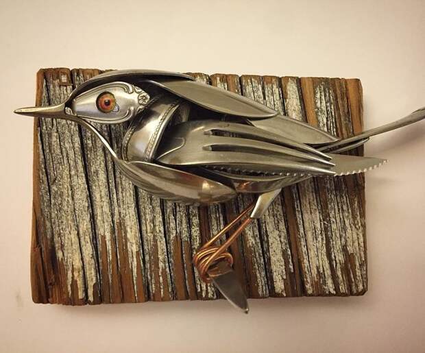 Cutlery is the canvas.