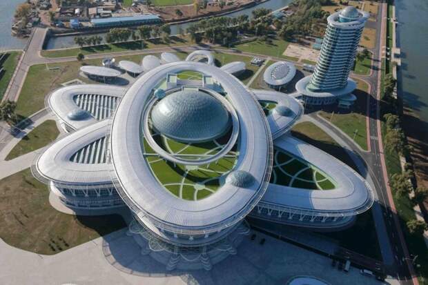 Научно-Технический комплекс в Пхеньяне, то есть в столице Северной Кореи архитектура, здание, красота, мире, северная корея