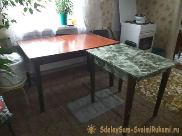 Реставрация старого убитого стола