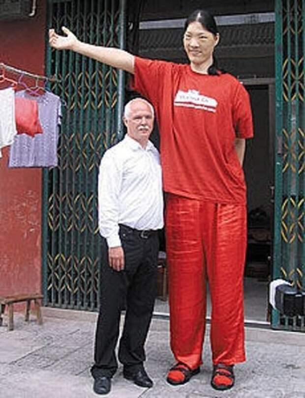 Яо Дефен, Китай, 236 сантиметр в мире, высота, девушки, люди, размер, рост