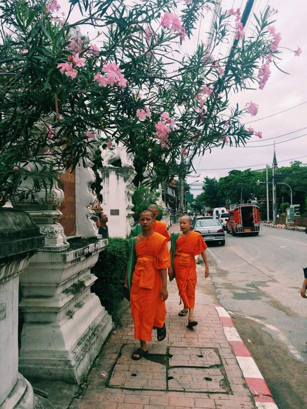 Путешествие по Таиланду, Чиангмай: Монахи в Старом Городе