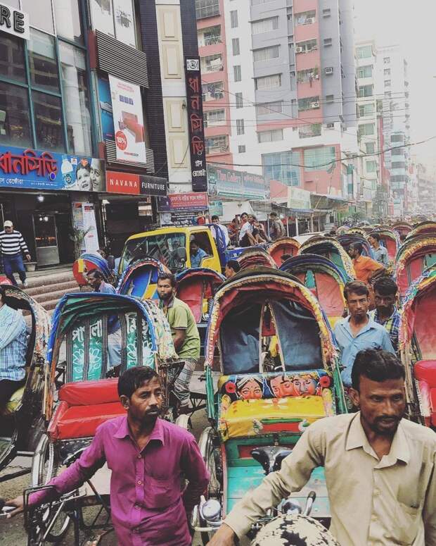 Следующий после Дакки город Читтагонг в три раза меньше по численности населения Instagram, бангладеш, дакка, уровень жизни