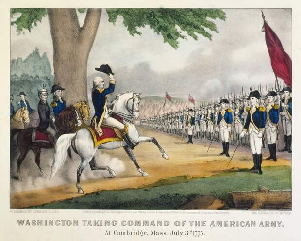Джордж Вашингтон получает командование над американской армией - Французский подарок американским патриотам | Военно-исторический портал Warspot.ru
