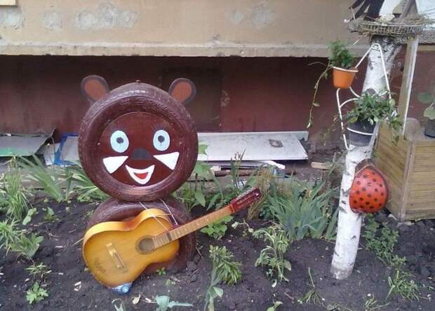 Интересные поделки для двора фото