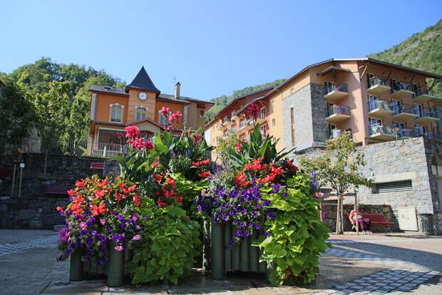 The city of Ax-les-Thermes