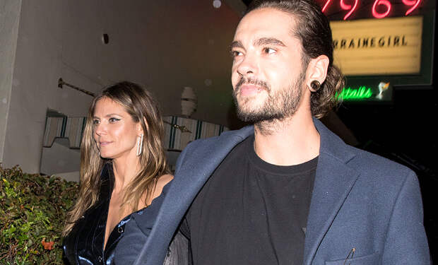 Хайди Клум и гитарист Tokio Hotel Том Каулитц подтвердили роман поцелуями