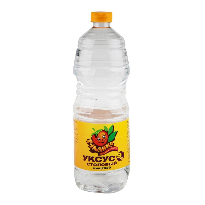 Перекись водорода или уксус