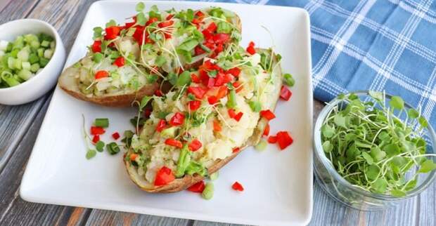 Фаршированный картофель с нежной начинкой. \ Фото: twitter.com. Фаршированный картофель с нежной начинкой. \ Фото: twitter.com.