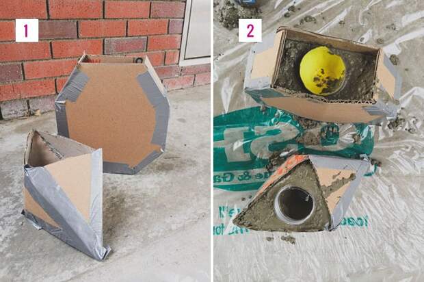 Цветы в фигурных вазах (Diy)