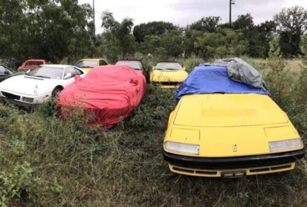Люди нашли поле, забитое никому не нужными Ferrari: как они там оказались