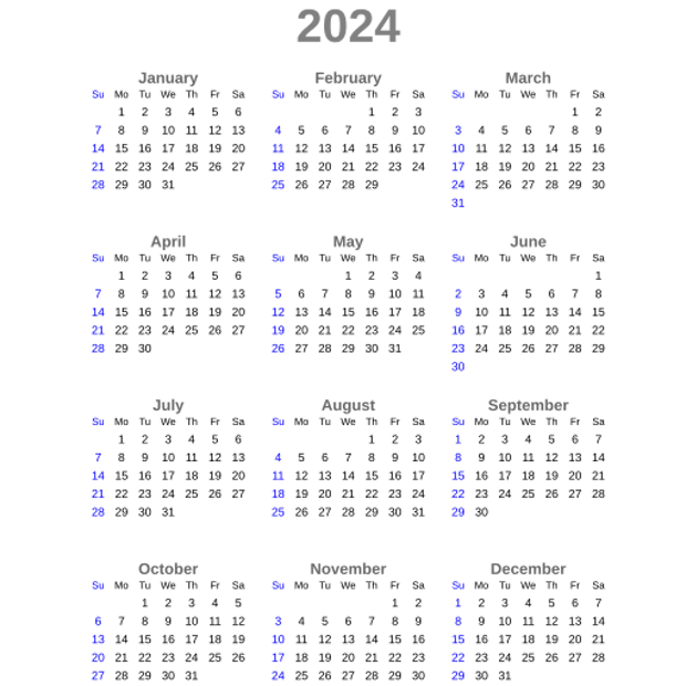 Календарь 2024 жыл