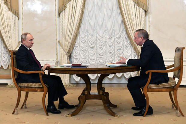 Путин в Санкт-Петербурге провел встречу с губернатором города Бегловым