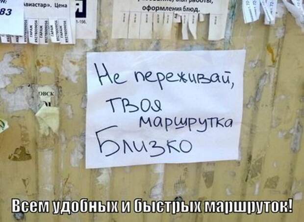 Веселые “маршрутки” маршрутка, юмор