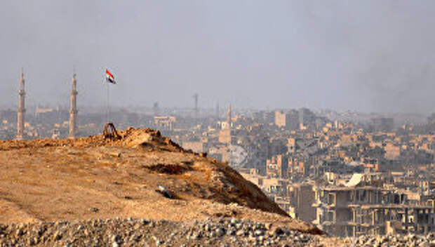 Вид Дейр-эз-Зора во время операции сирийской армии против террористов. Архивное фото