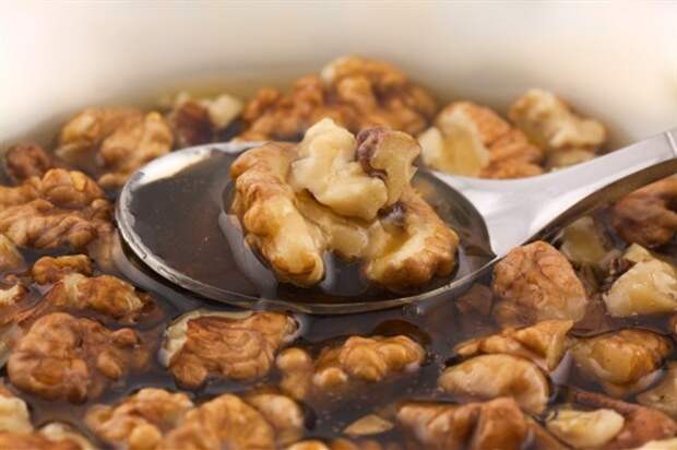 Засахаренные грецкие орехи с медом - рецепт с фото, блюдо, как готовить, состав, ингредиенты
