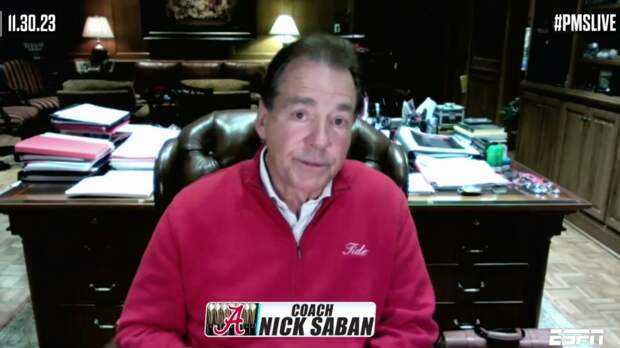 Alabama head coach Nick Saban