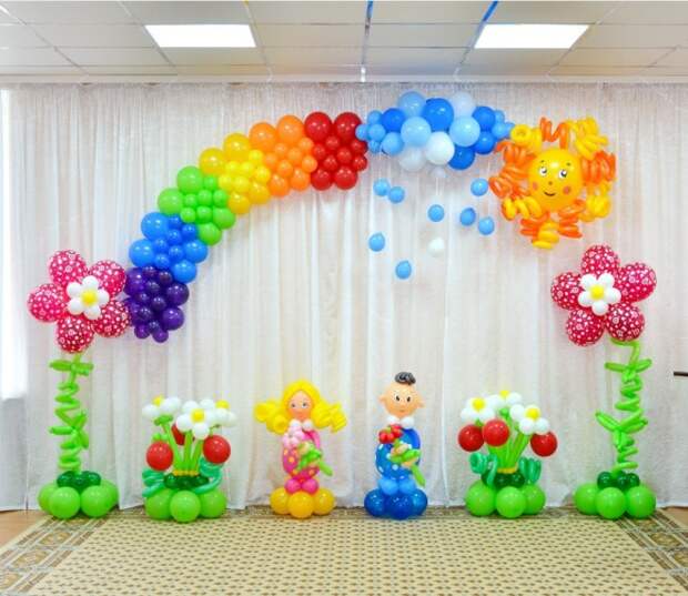 Оформление воздушными шарами: создаем незабываемый антураж (68 фото)