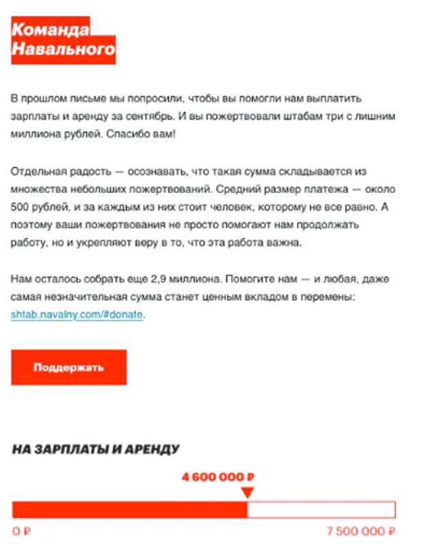 Корпорация Навального не может собрать деньги на зарплаты