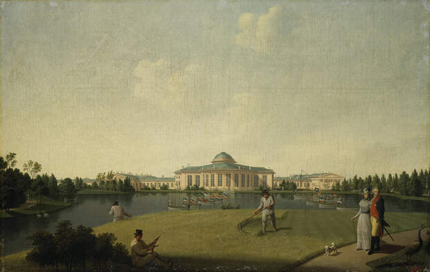 Бенжамен Патерсен, «Вид Таврического дворца со стороны сада», 1797 год