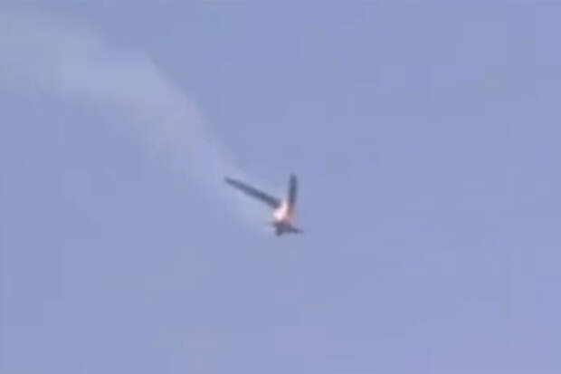 Падение американского «Жнеца» показали на видео