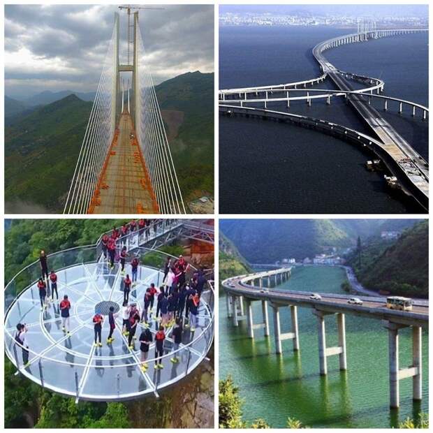 Эти мосты восхищают своей масштабностью и неординарностью.