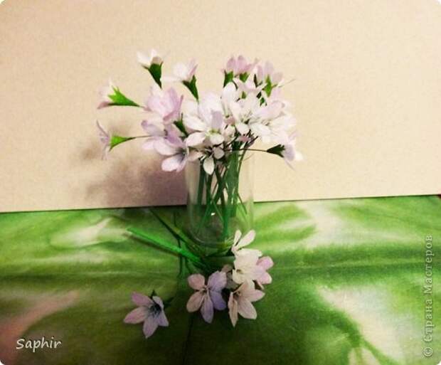 Мастер-класс Бумагопластика Маленькие цветочки из бумаги Кристал  Бумага гофрированная фото 13