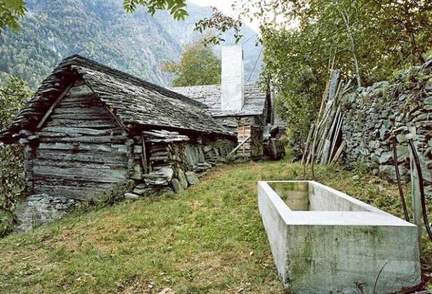 200-летний дом в Швейцарии.