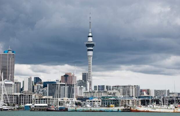 4. Sky Tower, Окленд, Новая Зеландия история, лифт, мир, необычно, путешествия, факты