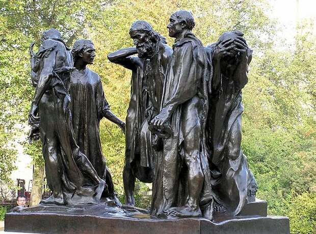 Скульптура "Граждане Кале", Огюст Роден (Лондон)