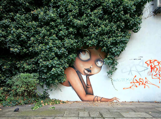 24. граффити, искусство, природа, стрит-арт, улица