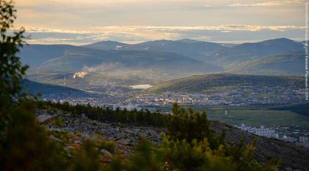 Магадан с высоты  магадан, фото