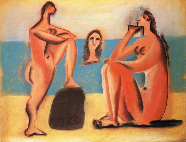 Пабло Пикассо. Три купальщицы 2. 1920 год