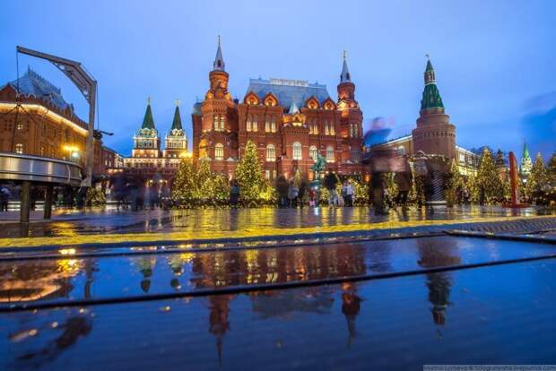 Прогулка по центру новогодней Москвы красиво, красота, москва, новый год, праздник, рождество, столица, фотография