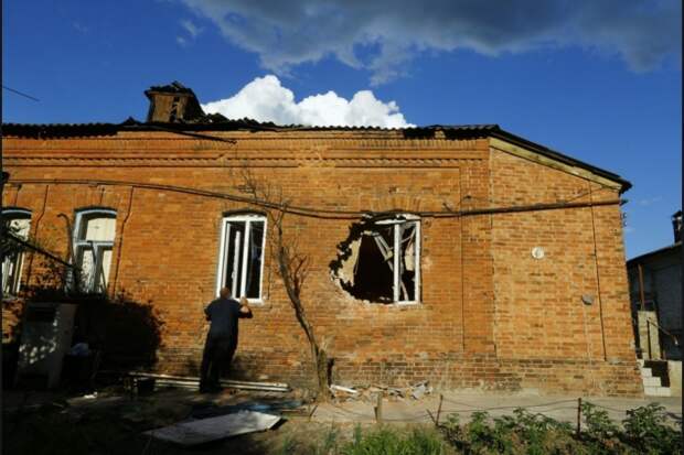 разрушения в Славянске
