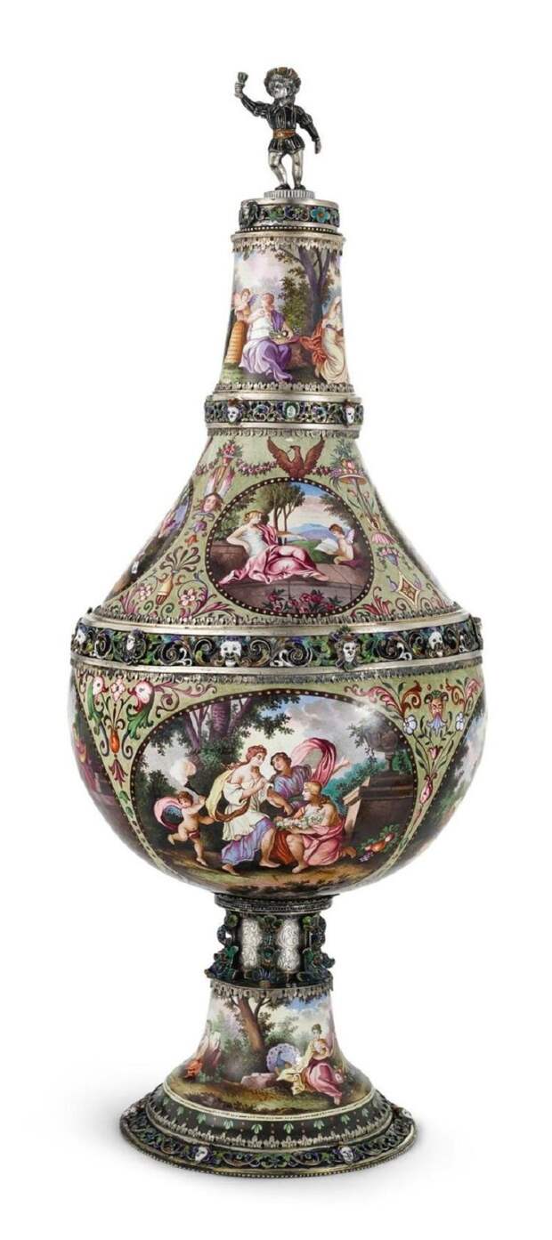 Великолепные работы из серебра, эмали и горного хрусталя венского ювелира Германа Бёма
