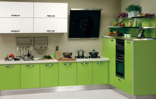 кухни интерьер, цвета, фото