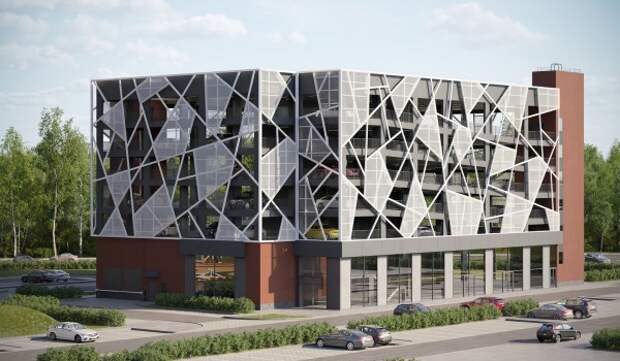 Началось строительство шестиэтажного паркинга с фермерским рынком в Филимонковском районе