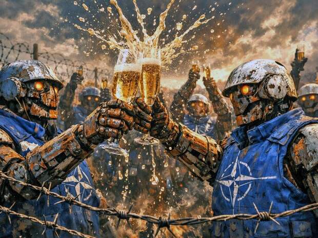 НАТО празднует с шампанским: русских теперь будут убивать автоматически...