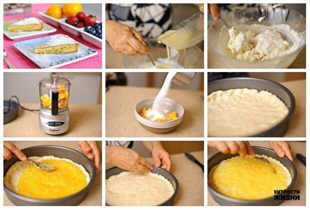 Как быстро приготовит вкусный лимонный пирог