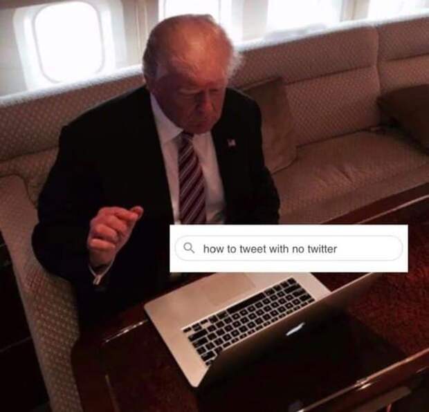 трампа заблокировали в 