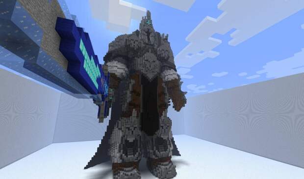 Картинки по запросу Minecraft король лич World of Warcraft