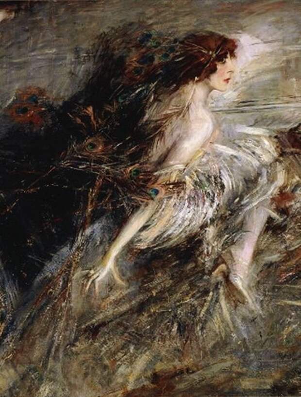 Marchesa Luisa Casati — detail — 1896 — by Giovanni Boldini