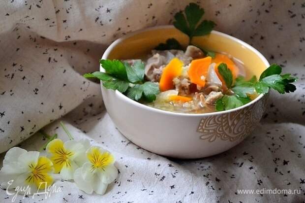 Для любителей супов с куриными потрошками — праздник!
